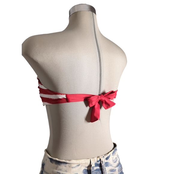 XHILARATION Red White and Blue Strapless Swimming Bra Size M - Picture 9 of 15